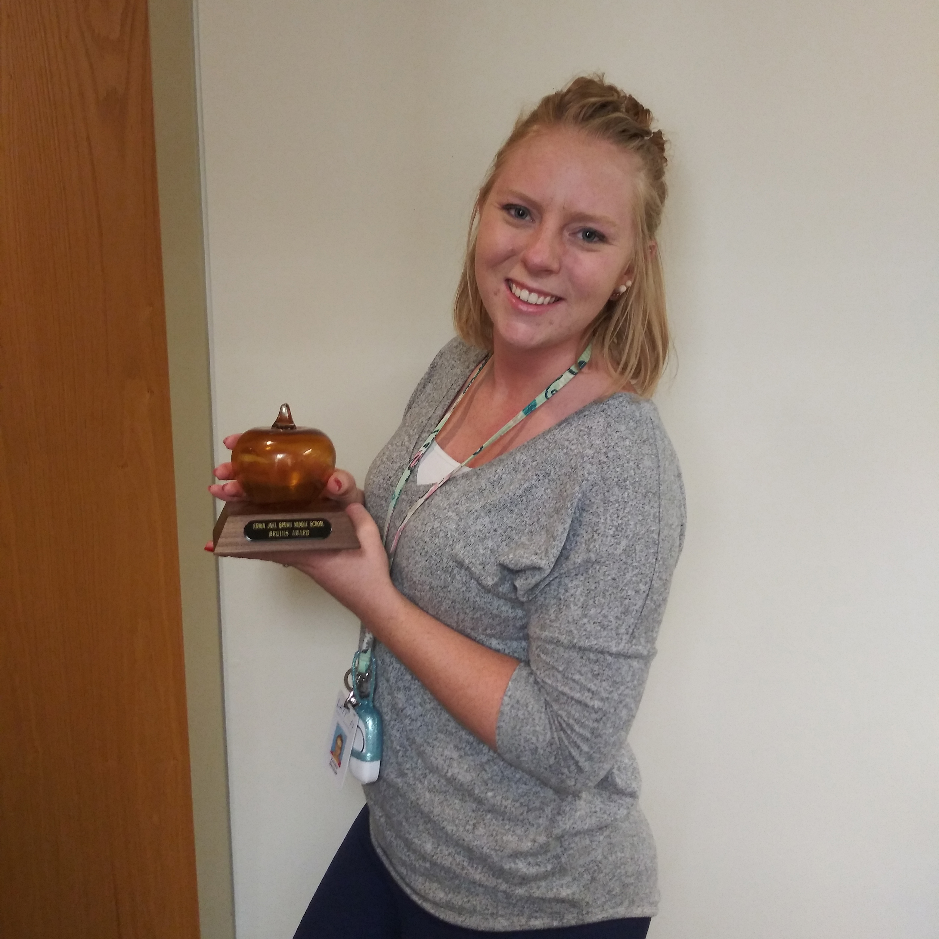Mrs. Barcheck with Golden Apple
